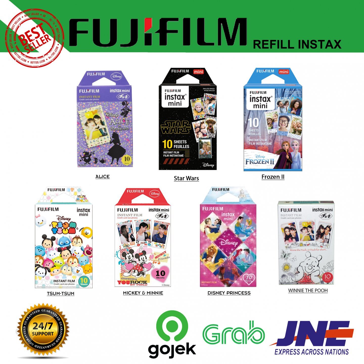 Refill Instax Mini Instant Color Film isi 10 lembar Kamera Instax
