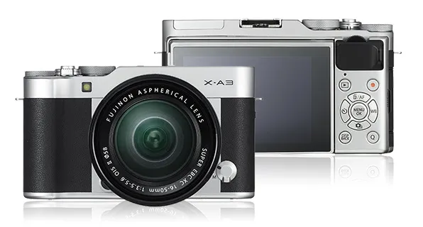 Kamera Fujifilm X-A3 kit XC 16-50mm OIS II (Silver) Kamera  Mirrorless Tas Kamera Indonesia