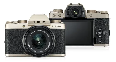 Kamera Mirrorless Kamera Fujifilm X-T100 kit XC 15-45mm F3.5-5.6 OIS Gold 1 fujifilm_xt100_gold