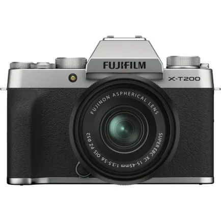Kamera Mirrorless Kamera Fujifilm X-T200 kit XC 15-45mm  3 fujifilm_xt200_silver_taskameraid