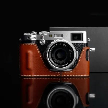 Case and Strap Gariz Halfcase Fujifilm X-100F Caramel (HG-X100FCM) 2 gariz_half_case_fujifilm_bl_x100cm_b