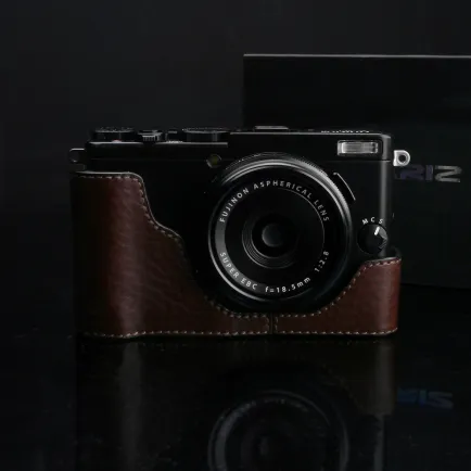 Case and Strap Gariz Halfcase Fujifilm X-70 Brown (XS-CHX70BR) 2 gariz_halfcase_x70_xs_chx70br1