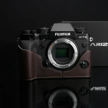 Case and Strap Gariz Halfcase Fujifilm X-T2 Brown (XS-CHT2BR) 2 gariz_halfcase_xt2_brown_chxt2br_1