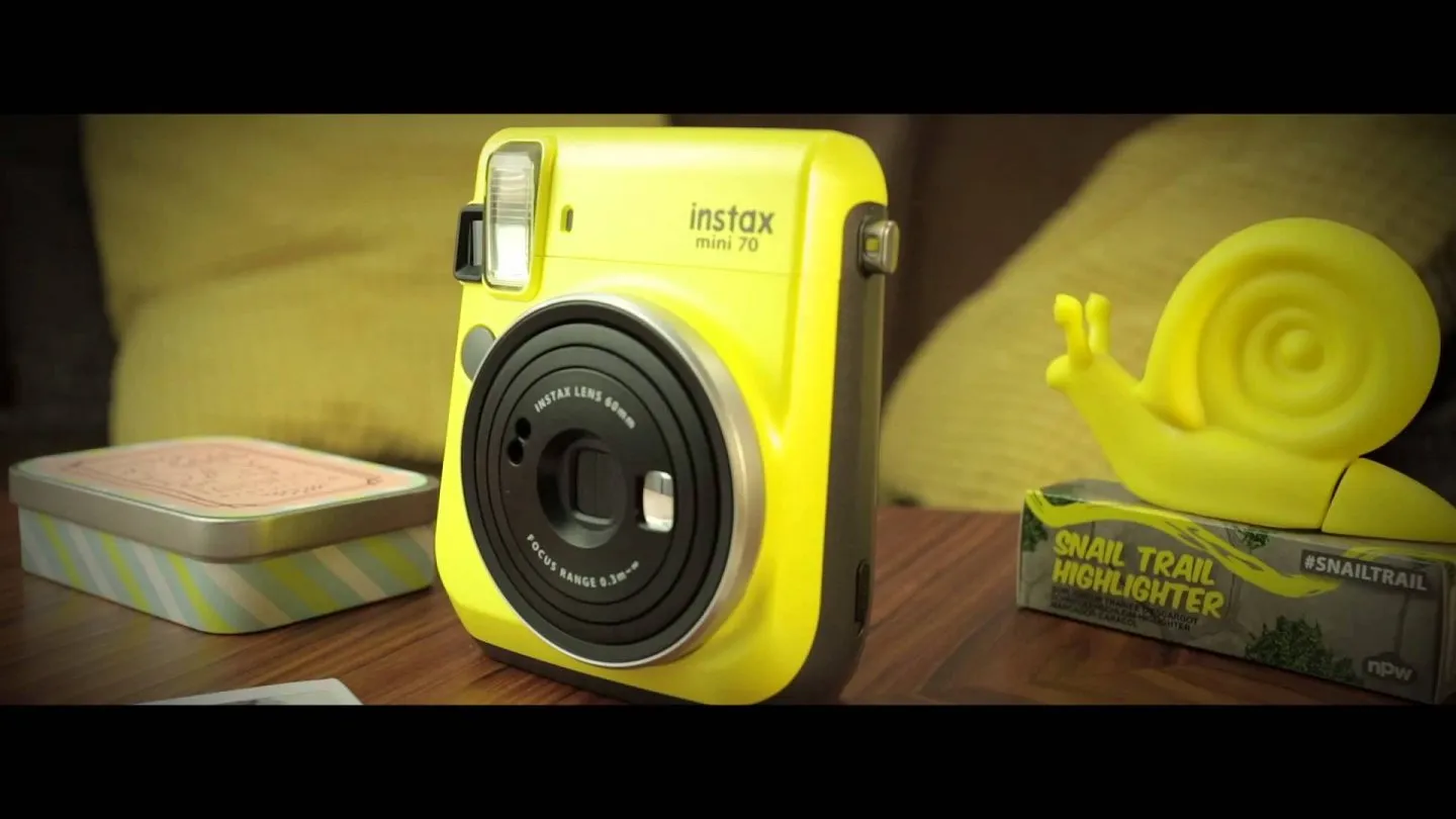 Fujifilm Instax Mini 70 Canary Yellow Kamera Instax Tas Kamera