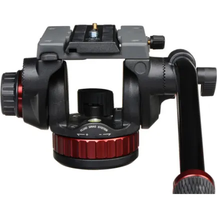 Tripod dan Monopod Manfrotto PRO Tripod Video Head 100 with Fluid Drag - MVH502AH 2 manfrotto_fluid_video_head_mvh502ah_