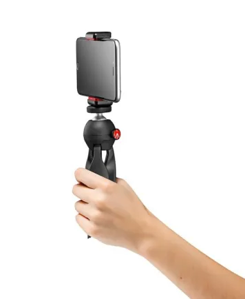 Tripod dan Monopod Manfrotto Pixi Mini Black with Universal Smartphone Clamp MTPIXICLAMP-BK 3 manfrotto_pixi_clamp_taskameraid_3