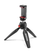 Tripod dan Monopod Manfrotto Pixi Mini Black with Universal Smartphone Clamp MTPIXICLAMP-BK