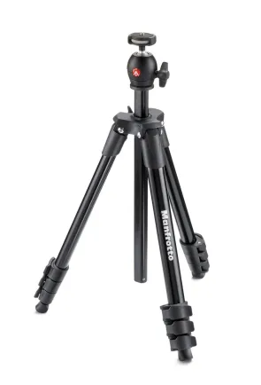 Tripod dan Monopod Manfrotto Tripod Compact Light BLACK 1 mkcompactlt_black_taskameraid_1