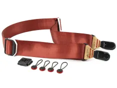 Case and Strap Peak Design Camera Straps Slide - Lassen Red / Tan