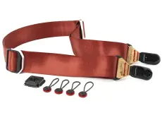 Case and Strap Peak Design Camera Straps Slide - Lassen Red / Tan 1 peak_design_strap_slide_red_taskameraid_1