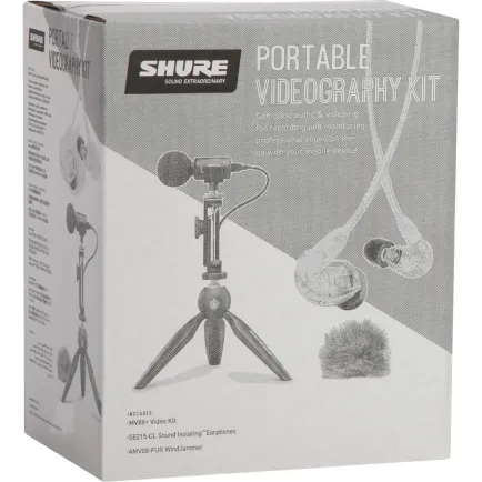 Earphone, Headphone & Mic SHURE MV88+ Video Kit Mic with SE215 Clear Videography Bundle 3 photo_1_shure_mv88_video_kit_mic_with_se215_clear_videography_bundle