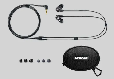 Earphone, Headphone & Mic SHURE SE215 Sound Isolating™ Earphones 3 se215_black2