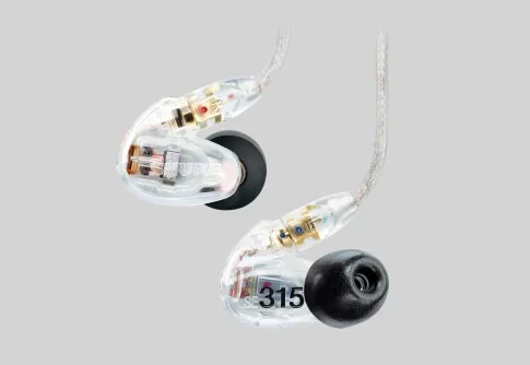 Earphone, Headphone & Mic SHURE SE315 Sound Isolating Earphones 1 se315_clear
