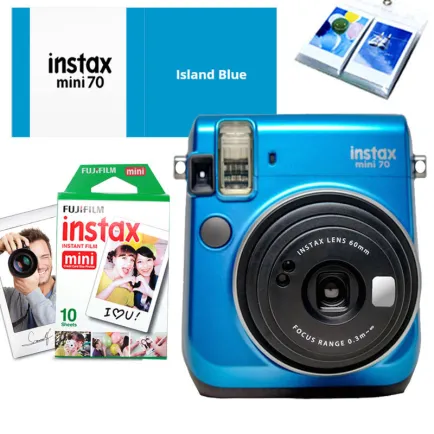 Kamera Instax Fujifilm Instax Mini 70 Island Blue 5 taskameraid_instax_mini_70_blue_5