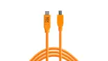 Tether Tools USB C to 20 Mini B 5 Pin Orange 46m CUC2415ORG
