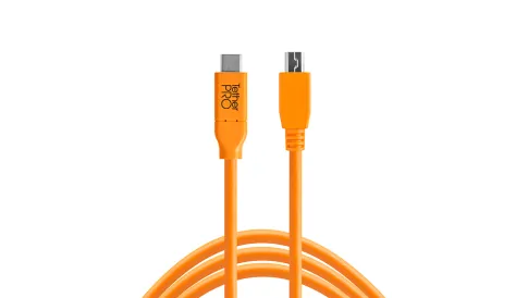 Tether Cables and Acc TetherPro USB-C to 2.0 Mini-B 5-Pin - Tether Tools Cable 1 tether_tools_usb_c_to_mini_b_5_pin__1