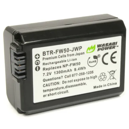 Battery and Charger Wasabi Battery Sony FW50 2 wasabi_battery_charger_sony_np_fw50_newa