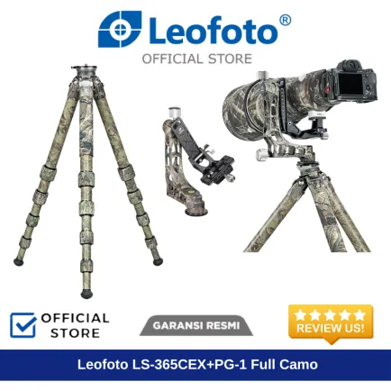 Tripod dan Monopod LEOFOTO PHOTOGRAPHIC Tripod LS-365CEX+PG-1 (Full camo) - LS 365 CEX + PG 1 1 ~dl/2025/11/24/leofoto_ls365cex_pg1_1
