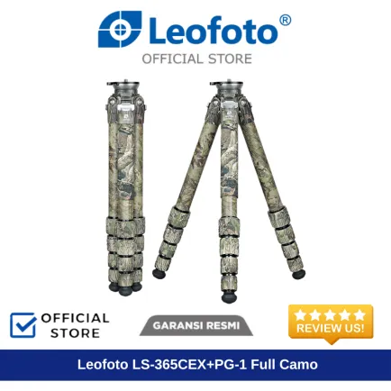 Tripod dan Monopod LEOFOTO PHOTOGRAPHIC Tripod LS-365CEX+PG-1 (Full camo) - LS 365 CEX + PG 1 4 ~dl/2025/11/24/leofoto_ls365cex_pg1_4