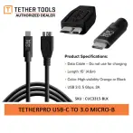 Tether Tools USB C to 30 Micro B Black 46m CUC3315BLK