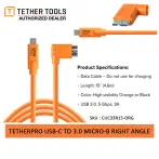 Tether Tools USB C to 30 Micro B Right Angle 46m CUC33R15ORG
