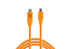 Tether Cables and Acc Tether Tools USB C to USB 2.0 Mini B 5 Pin Orange (4.6m) CUC2415-ORG 2 ~item/2024/10/19/tether_tools_usb_c_to_mini_b_5_pin__1