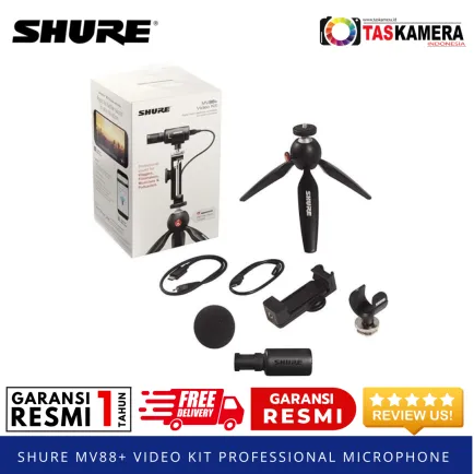Earphone, Headphone & Mic SHURE MV88+ Video Kit Mic for Smartphone 2 ~item/2024/10/25/taskamera_id_shure_mv88_video_kit_18_copy
