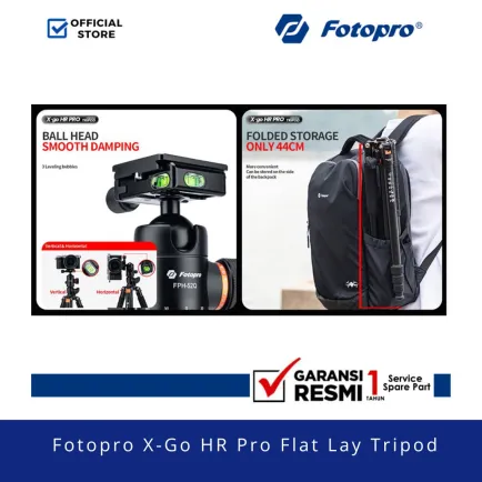 Tripod dan Monopod Fotopro X-Go HR Pro Tripod Flat Lay 4 ~item/2024/11/9/fotopro_xgo_hr_pro_flat_lay_tripod_4