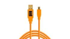Tether Cables and Acc Tether Tools USB 2.0 to Mini-B 5 Pin Orange (1.8m) Tether Pro CU5407