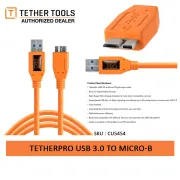 Tether Cables and Acc Tether Tools 3.0 Micro-B Orange (4.6m) CU5454