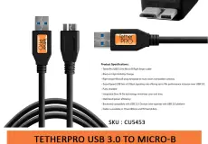 Tether Cables and Acc Tether Tools USB 3.0 Micro B Black (4.6m) CU5453 1 ~item/2024/9/27/tether_tools_usb_3_to_micro_b__9