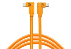 Tether Cables and Acc Tether Tools USB C to USB C Dual Right Angle Orange (4.6m) Tether Pro CUC15RT2RT-ORG 1 ~item/2024/9/27/tether_tools_usb_c_to_usb_c__10