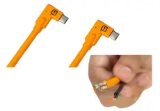 Tether Cables and Acc Tether Tools USB C to USB C Dual Right Angle Orange (4.6m) Tether Pro CUC15RT2RT-ORG 2 ~item/2024/9/27/tether_tools_usb_c_to_usb_c__11