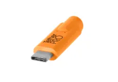 Tether Cables and Acc Tether Tools USB C to USB C Right Angle Orange (4.6m) Tether Pro CUC15RT-ORG 3 ~item/2024/9/27/tether_tools_usb_c_to_usb_c__3