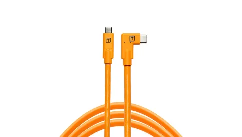 Tether Cables and Acc Tether Tools USB C to USB C Right Angle Orange (4.6m) Tether Pro CUC15RT-ORG 2 ~item/2024/9/27/tether_tools_usb_c_to_usb_c__4