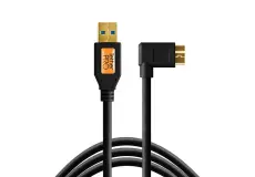 Tether Cables and Acc Tether Tools USB 3.0 to Micro B Right Angle Black (4.6m) CU61RT15-BLK 2 ~item/2024/9/30/tether_tools_usb_3_0_to_micro_b_right_angle_black_2