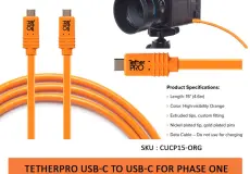Tether Cables and Acc Tether Tools USB C to USB C for Phase One Orange (4.6m) CUCP15-ORG 1 ~item/2024/9/30/tether_tools_usb_c_to_usb_c_for_phase_one_4