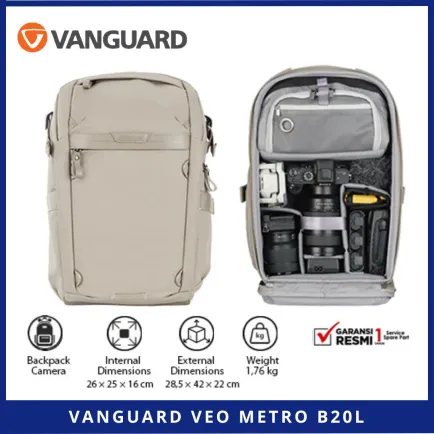 Backpacks Vanguard VEO METRO B20L Backpack Camera 1 ~item/2025/4/21/metro_b20l_backpack_1