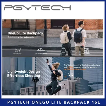 Backpacks PGYTECH OneGo Lite Backpack 16L Tas Kamera Pgytech One Go LITE 5 ~item/2025/5/17/pgytech_onego_lite_backpack_16l_5