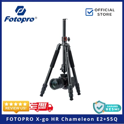 Tripod dan Monopod FOTOPRO X-go HR Chameleon E2 + 55Q Tripod Fotopro XGO HR 3 ~item/2025/6/14/fotopro_xgo_hr_chameleon_e2_3