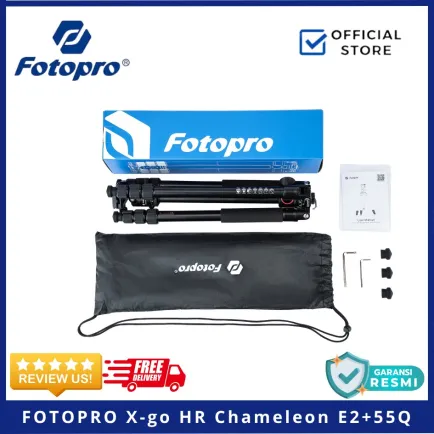 Tripod dan Monopod FOTOPRO X-go HR Chameleon E2 + 55Q Tripod Fotopro XGO HR 5 ~item/2025/6/14/fotopro_xgo_hr_chameleon_e2_5
