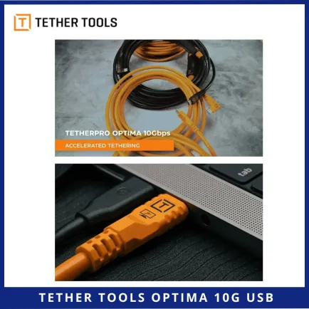 Tether Cables and Acc Tether Tools Optima 10G USB C to USB C Straight to Right Angle 4,6m CUC15RTG2-ORG 5 ~item/2025/6/2/optima_usb_c_to_usb_c_straight_to_right_angle_46m__03
