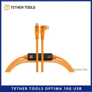 Tether Cables and Acc Tether Tools Optima 10G USB C to USB C Straight to Right Angle 4,6m CUC15RTG2-ORG