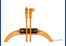 Tether Cables and Acc Tether Tools Optima 10G USB C to USB C Straight to Right Angle 4,6m CUC15RTG2-ORG 1 ~item/2025/6/2/optima_usb_c_to_usb_c_straight_to_right_angle_46m__06