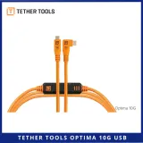 Tether Cables and Acc Tether Tools Optima 10G USB C to USB C Straight to Right Angle 46m CUC15RTG2ORG