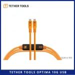 Tether Cables and Acc Tether Tools Optima 10G USB C to USB C Straight to Straight Orange 46m CUC15G2ORG