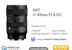 Lensa SIGMA 17-40MM F1.8 Lensa Kamera Mirrorless APSC - Garansi Resmi 3 ~item/2025/8/14/sigma_1740mm_f18_3
